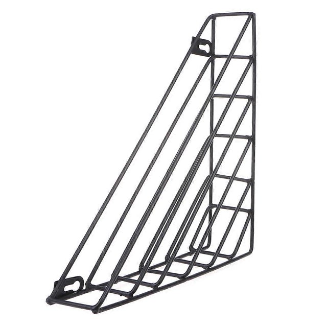 Nordic Geometric Iron Magazine Storage Rack Wall Basket Home Organizer Decor New White