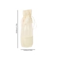 thumbnail image 2 of WHAMVOX  4 Pcs Bottle Bag Bags for Travel Burlap Wine Packaging Beige, 2 of 8
