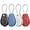 Black/ Blue/ White/ Red, variant on 4 Pack Waterproof AirTag Holder, Air tag Secure Case Antitheft with Wire Cable, Ultra Durable, Scratch-Resistant Tag Cover with Key Locking, AirTag Keychain Accessories for Car Bike Luggage Key Dog