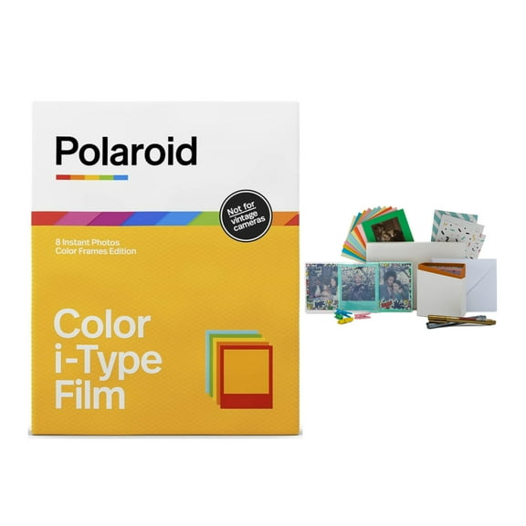 Polaroid Color Film for I-Type (Color Frames Edition, 5-Pack) Bundle