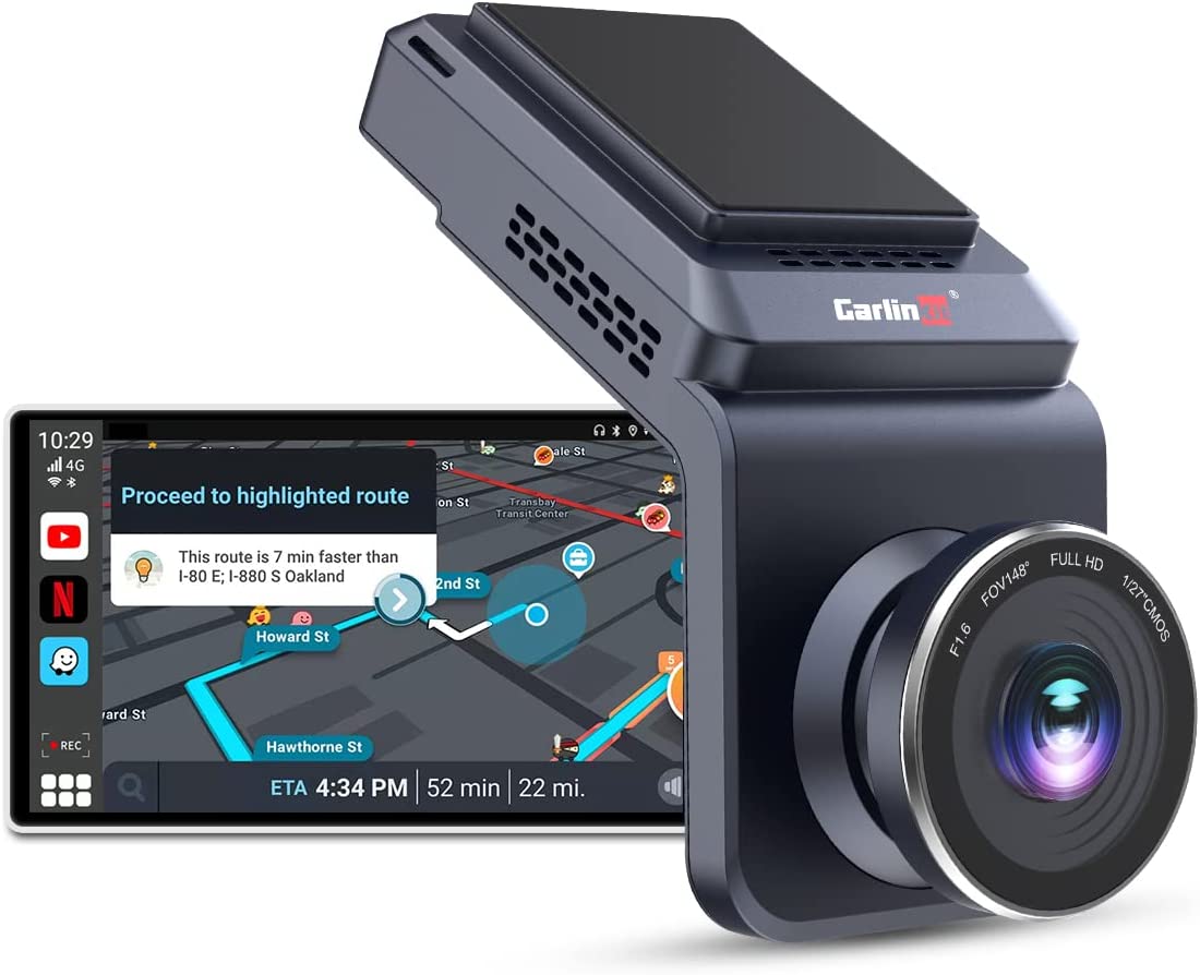 Android 12 Dash Cam wireless CarPlay Android Auto 4in1 Android TV Box