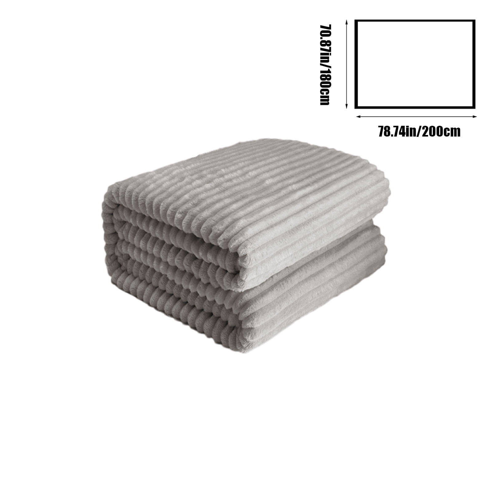 YIMWNYI Double Layer Raschel Blanket, Super Warm and Cozy Fleece for Winter Nights, Stylish Striped Design, Perfect for Beds, Sofas, and Cozy Moments