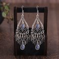 thumbnail image 3 of Qarigey Dido-pendientes con borlas de estilo bohemio para mujer y niña, aretes colgantes con flecos largos, joyería Vintage para mujer Ropa, zapatos y accesorios Miscelánea gris, 3 of 5