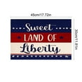 thumbnail image 4 of Zhourta 4th of July Table Mats 17.7x11.8Inch Patriotic Independence Day Kitchen Dining Decor Washable Oil Resistant Linen Placemats for Party, 4 of 6