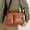 Khaki, variant on Men's Business Briefcase, Textured Leather Shoulder Crossbody Bag with Adjustable Strap, Lightweight Laptop Bag for Work, Travel, and Daily Commute, Spacious Compartments for Organization