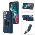 thumbnail image 1 of K-Lion Flip Back Leather Wallet Case for Samsung Galaxy S23 Plus with Card Slots Holders Ring Stand Magnetic Buckle Kickstand Function Shockproof Purse Case for Samsung S23+, Blue, 1 of 9