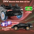 thumbnail image 4 of Costway 4WD 2-Seater Ride on Car, Licensed Lamborghini Kids’ Vehicles with Remote Control Black, 4 of 10