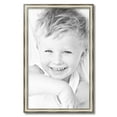 thumbnail image 2 of ArtToFrames 18" x 29" Antique Silver Panel Picture Frame, 18x29 inch Silver Wood Poster Frame (WOM-4760), 2 of 7
