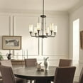 thumbnail image 3 of 6 Light Medium Chandelier In Homestead Style-23.75 Inches Tall And 29 Inches Wide-Natural Brass Finish    -Traditional Installation Kichler Lighting, 3 of 4