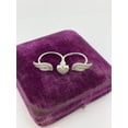 thumbnail image 2 of Bluebell Jewels 14K White Gold Finish Silver Round Cut Cubic Zirconia Double Heart Wing Pendant, 2 of 5