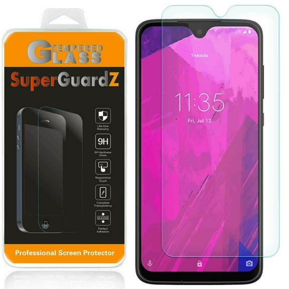 [2-Pack] For T-Mobile Revvlry  Plus - SuperGuardZ Tempered Glass Screen Protector, Anti-Scratch, 9H Hardness, Anti-Bubble, Anti-Shock