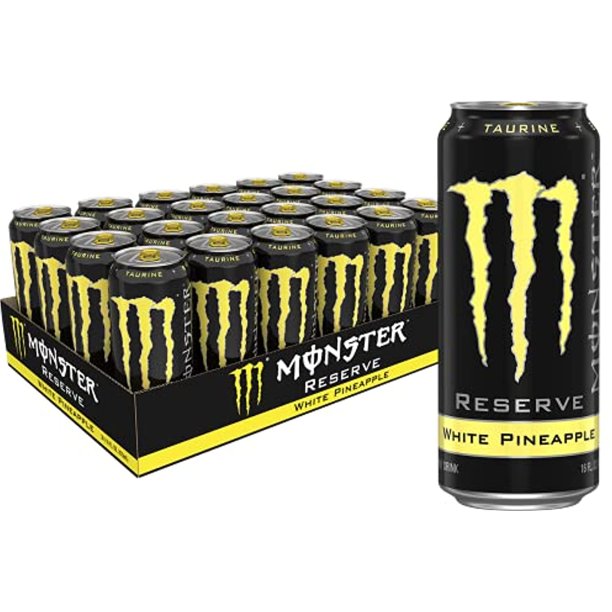 Monster Energy Reserve White Pineapple, Yellow, 16 Ounce (Pack Of 24 ...