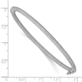 thumbnail image 2 of Diamond2Deal 14K White Gold Textured Hinged Bangle for Women, 2 of 4