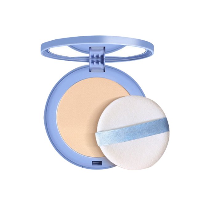 WIFKLSIIPG Poudre pour le Visage Fixe le Maquillage Contrôle la Brillance Lisse les Ridules pour une Finition Légère Longue Tenue Poudre Compacte Fixante