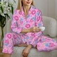 thumbnail image 6 of Uemuo Donuts Pattern Womens Pajama Sets,PJ Set for Women,Pajamas for Women Logo,Long Sleeve Pajama Set for Women,Soft Long Sleeve Top With Pants-Medium, 6 of 9