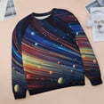thumbnail image 6 of Galaxy Star Outer Space Womens Oversized Sweatshirts Hoodies Crewneck Casual Tops Comfy FallWinter Clothes 2024, 6 of 7