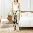 thumbnail image 4 of Salouo Vintage Cowboy Riding Horse Print Women's Pajama Pants Casual Loose Sweatpants PJs Flowy Pants Drawstring Palazzo for Women Wide Leg Pants Lounge Pajama -Large, 4 of 8