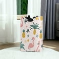 thumbnail image 6 of Yayeee Freestanding Laundry Hamper with Handle Collapsible Large Storage Basket for Clothes, Flamingo Pattern, 6 of 7
