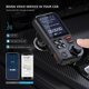 thumbnail image 2 of Transmisor FM Bluetooth inalámbrico para automóvil de 1,8" con soporte auxiliar para carga QC3.0, reproductor de música con sonido de graves y agudos, cargador rápido para automóvil, 2 of 5