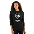 thumbnail image 3 of Like Pig Butts Cannot Lie Bacon Lover Plus Size Long Sleeve Graphic Tee Shirt Brisco Brands 2X, 3 of 5