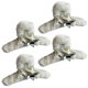 thumbnail image 1 of 2pc Sweetheart Everything Plush Star Clip Y2K Clip de pelo para decorar el cabello blanco, 1 of 7