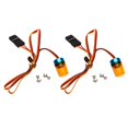 thumbnail image 1 of 2 piezas de luz LED para coche RC con control remoto y cable para vehículos de emergencia 2 uds amarillo, 1 of 2