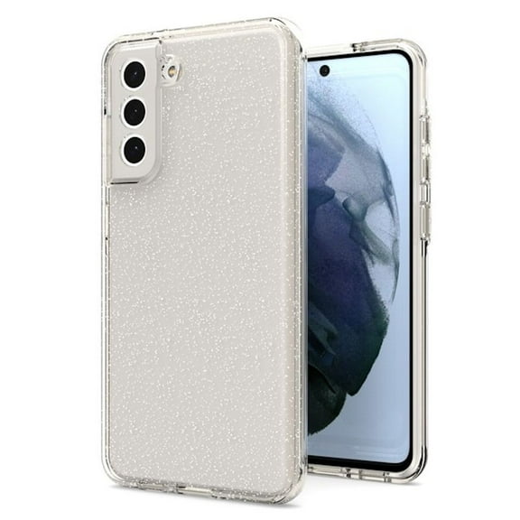 Full Glitter Hybrid Protective Case for Samsung Galaxy S21 FE 5G - Clear