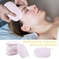 thumbnail image 5 of 6 uds aumentan el espesamiento lavado de cara esponja cara femenina delicado algodón suave lavado cara toallita, 5 of 5