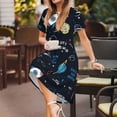 thumbnail image 3 of Vsdgher Robes Midi Maxi Décontractées d'Été 2025 pour Femmes, Légères, Manches Courtes, Col Rond, Robe de Plage, 3 of 6