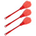 thumbnail image 2 of Buddha Cleaning Brush Made of ABS Material for Home Use Red Color 3pcs Set, 2 of 3