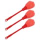 thumbnail image 2 of Buddha Cleaning Brush Made of ABS Material for Home Use Red Color 3pcs Set, 2 of 3