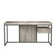 thumbnail image 2 of Furniture of America Trela Wood Writing Desk with USB Plug in Light Gray, 2 of 8