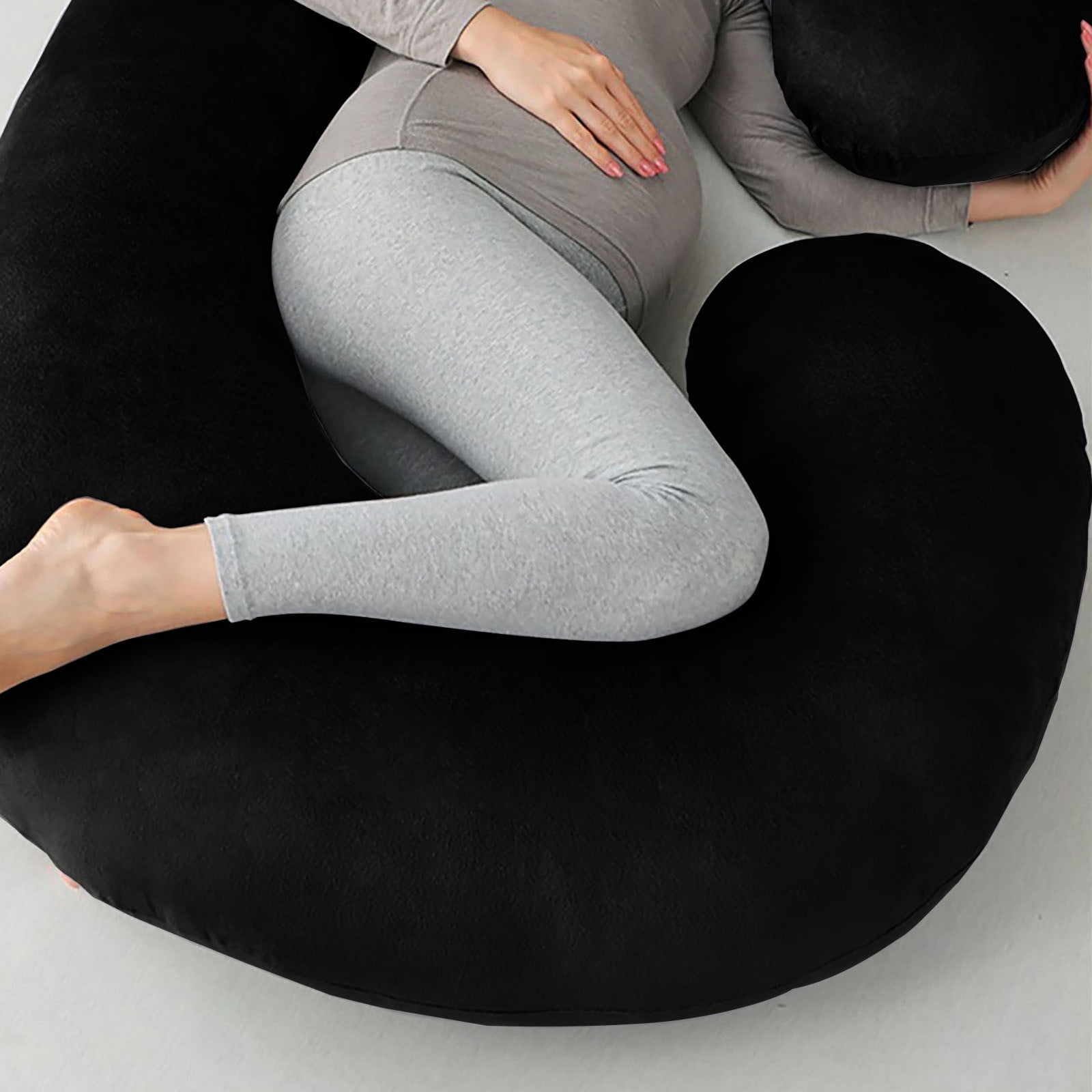 Premium Ultra Soft Pregnancy Pillow, C Shaped Full Body Pillow Maternity Pillow for Women 51.2 inch, Pregnancy Pillows for Sleeping Pregnant Must Have with Jersey Removable Cover
