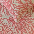 thumbnail image 4 of The HomeCentric King / Queen / Twin Coral, Peach & Pink Designer Queen 74"x18" Bed Runner WITHOUT Pillow Cover, Coral, Pearl Embroidery, Under the Sea & Beach Theme on Linen fabric - Coraline Pearls, 4 of 5