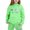 Light Green, variant on Girls Lounge Sets Size 14-16 Graphic Long Sleeve Sweatshirt Pullover Tops   Joggers Pants Loose Kids Fall Outfits Sweat Suit