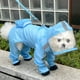 thumbnail image 5 of Chubasquero de cuatro patas para perros pequeños, de poliéster, reflectante, preparado para correa, impermeable, transpirable, ligero y cómodo, para aventuras al aire libre en cualquier clima, 5 of 8