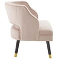 thumbnail image 2 of Modway Traipse Button Tufted Open Back Performance Velvet Armchair in Pink, 2 of 7