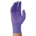 thumbnail image 1 of Purple Nitrile Disposable Exam Gloves, Beaded Cuff, Unlined, Medium, 6 mil | Bundle of 2 Boxes, 1 of 1