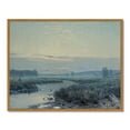 thumbnail image 6 of Drsoum Vintage Grassland River Wall Art 11x14in Natural Framed Rustic Retro Meadow Stream Prints Farmhouse Classic Decorations for Home Office Bedroom, 6 of 6