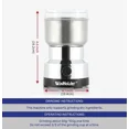 thumbnail image 2 of KNACK - Electric Coffee Bean Grinder Nut Seed Herb Grind Crusher Mill Blender Silver Us, 2 of 6