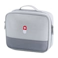 thumbnail image 2 of Emergency Kit Bag, Small First Aid Kit Travel, Travel Organizer, Travel Case, Medical Supply Organizer, Gray 9X8X3.5 Inch Dual-Tone Portable Travel Storage Bag to Sort Bandages,, 2 of 7