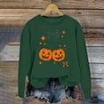 thumbnail image 2 of Chandail Sans Capuche d'Halloween pour Femme, Chandail Imprimé à Manches Longues, Col Rond, Haut Décontracté d'Automne, Mode, Confortable, Coupe Ample, Taille : L, 2 of 4