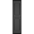 thumbnail image 5 of 14 3/4"W x 55"H EverColor Raised Panel Exterior Vinyl Shutters, w/Installation Shutter-Lok's & Matching Screws (Per Pair), Black, 5 of 9