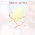 thumbnail image 5 of Unique Bargains 3pcs Love Shaped Beauty Egg Holder Makeup Sponge Case Drying Stand Cosmetic Egg Holder Rose Gold Tone, 5 of 7