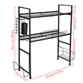 thumbnail image 2 of 2 Tier Over the Sink Dish Drying Rack with Utensil Holder Kitchen Dishes Drainer Shelf Washing Organizer, 2 of 8
