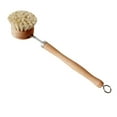 thumbnail image 4 of OUNONA Household Sisal Pot Brush Wood Long Handle Scrub Brush Kitchen for Dish Plate, 4 of 8