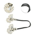 thumbnail image 3 of Unique Bargains 1 Pc Ginkgo Leaf Hair Clips for Home Gold Tone White, 3 of 5