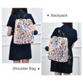 thumbnail image 4 of FORMRS Women's Travel Backpack Purse Anti-Theft Hidden Pockets Casual Shoulder Bag, Purple Wildflower Pattern, 4 of 7