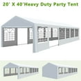 thumbnail image 2 of Gartooo 20'x40' Heavy Duty Party Tent, Outdoor Wedding Tent with Removable Sidewalls, Event Gazebo Shelters Canopy for Party, 2 of 8