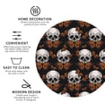 thumbnail image 3 of Vsdgher Butterfly Skull Leather Coasters for Drinks, Durable Drink Coasters 4 Set for Tabletop Protection, Luxurious Home Décor and Housewarming Gift ( {designName})Round Shape, 3 of 6
